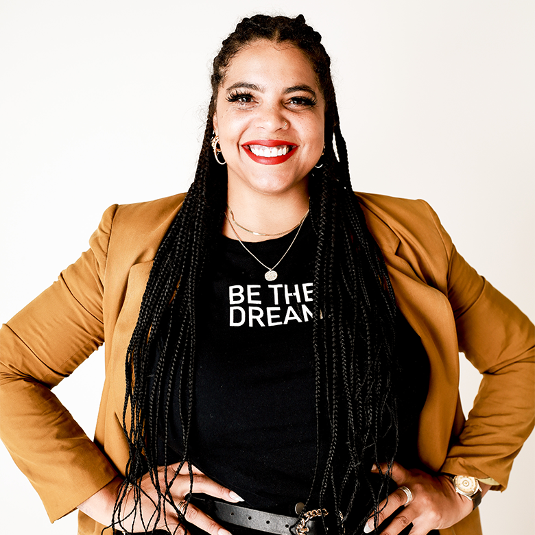Christina “Coach Chris” Raiford, Chief Mind BLDR of Aspire, smiling in a professional Aspire team headshot.