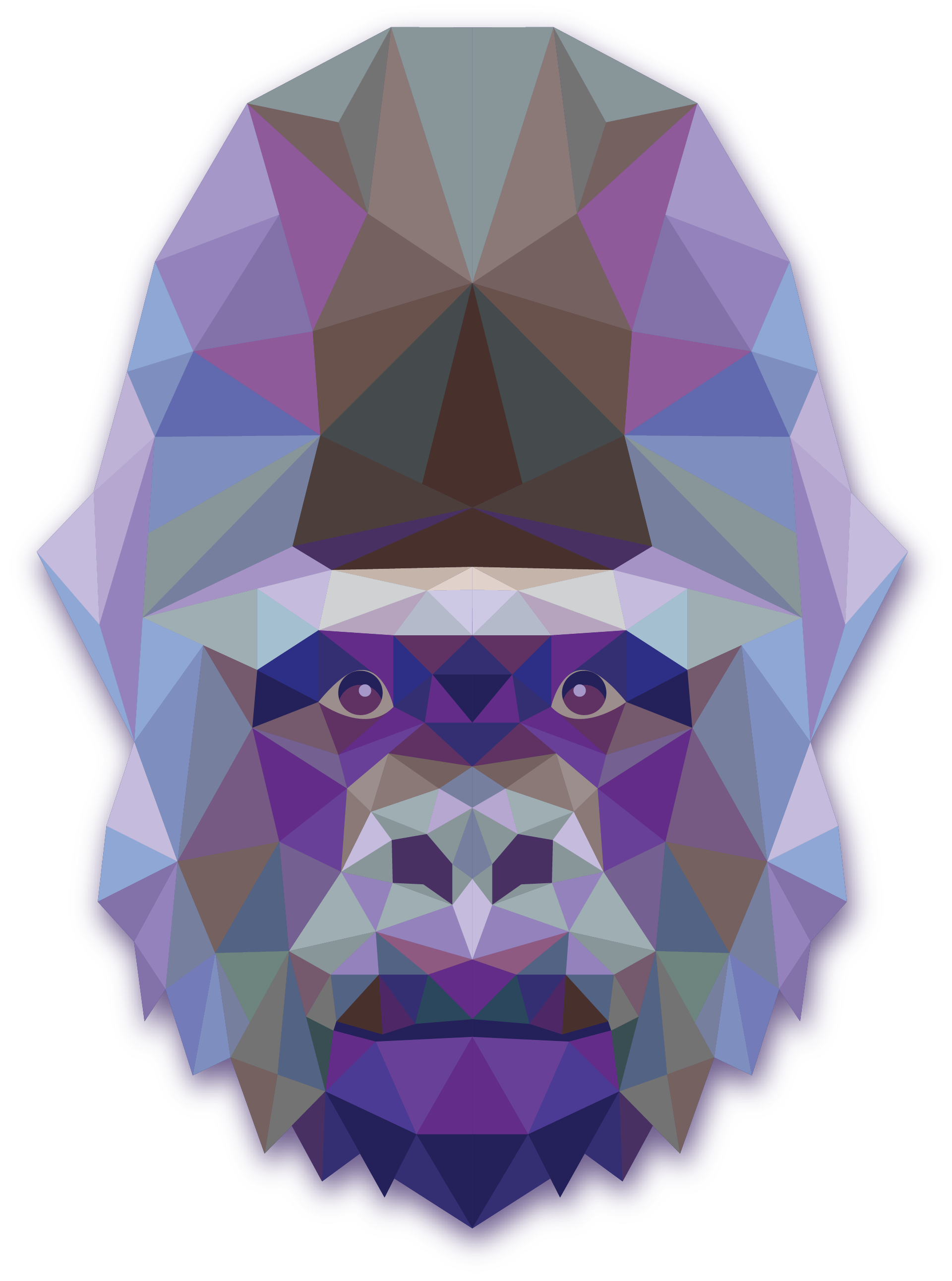 Low-poly gorilla icon representing Competition in Aspire’s Dream BLDRS™ Strengths leadership and conflict-management curriculum.
