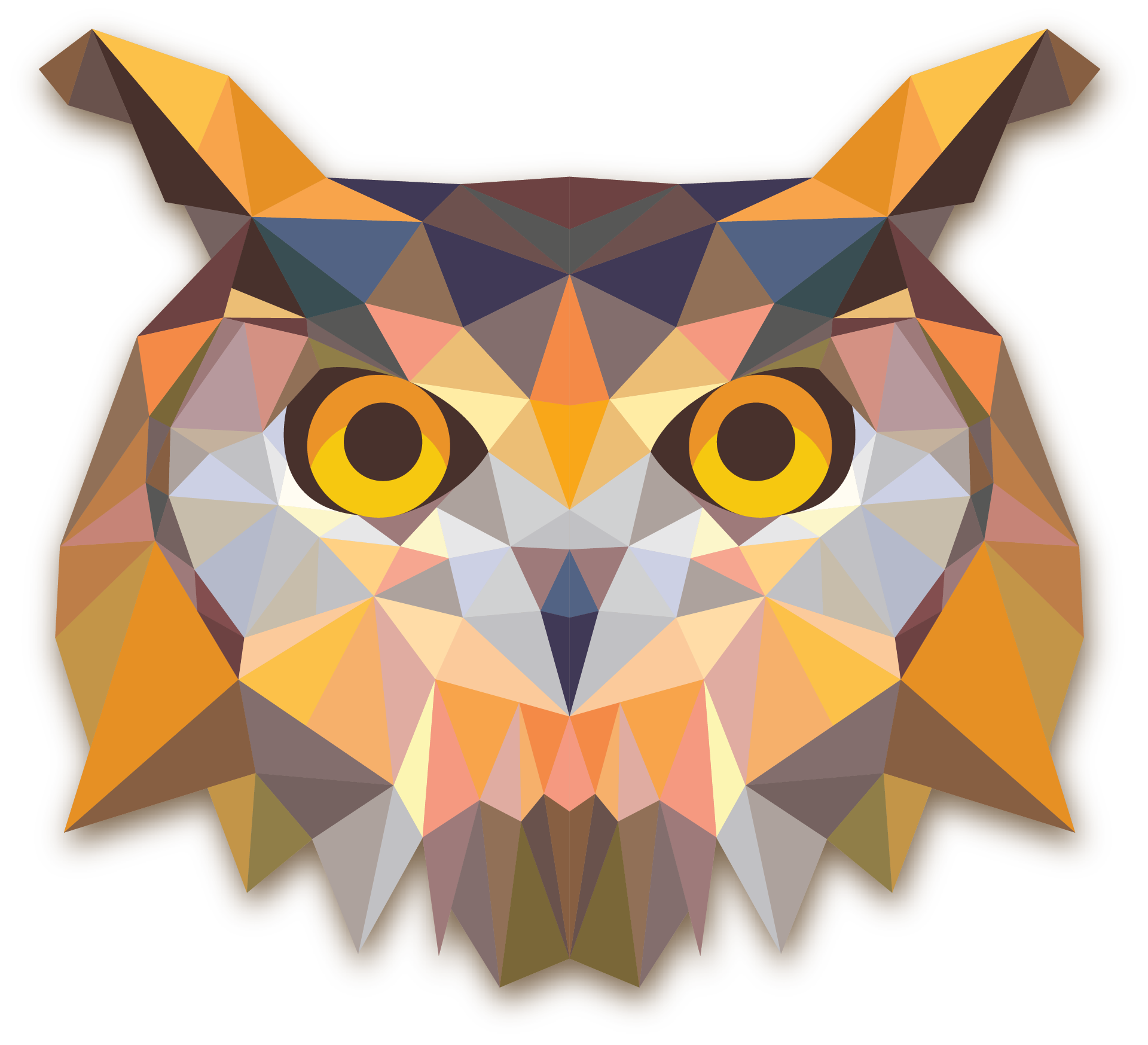 Low-poly owl icon representing Collaboration in Aspire’s Dream BLDRS™ Strengths leadership and conflict-management curriculum.